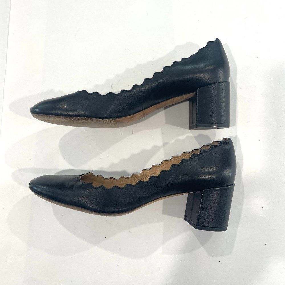 Chloe‎ Lauren Leather Pumps - Size 37 1/2.